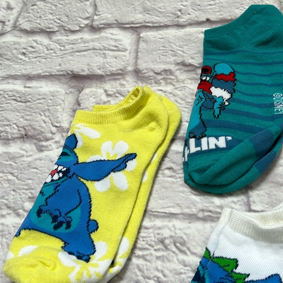 Disney stitch women’s/kids socks low ankle socks 5 pairs NEW - Picture 3 of 5